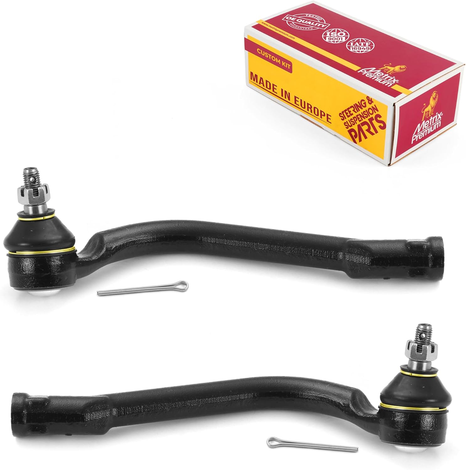 Metrix Premium Chassis Parts - Front Left & Right Outer Tie Rod End Kit Fits 12-17 Hyundai Azera, 10-17 Tucson, 11-15 Sonata, 11-16 Kia Optima, Sportage, 14-16 Cadenza ES800717 ES800718 Made in Europe