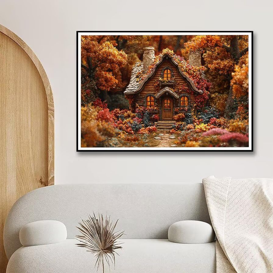 Puzzle 2000 elementów, jesienne puzzle dla dorosłych, krajobraz, drewniane puzzle dla dorosłych, puzzle dla całej rodziny, trudne puzzle, drewniane puzzle do dekoracji pokoju, prezenty, -6931