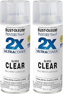 Rust-Oleum Painter's Touch 2X Ultra Cover Spray Paint, Gloss Clear