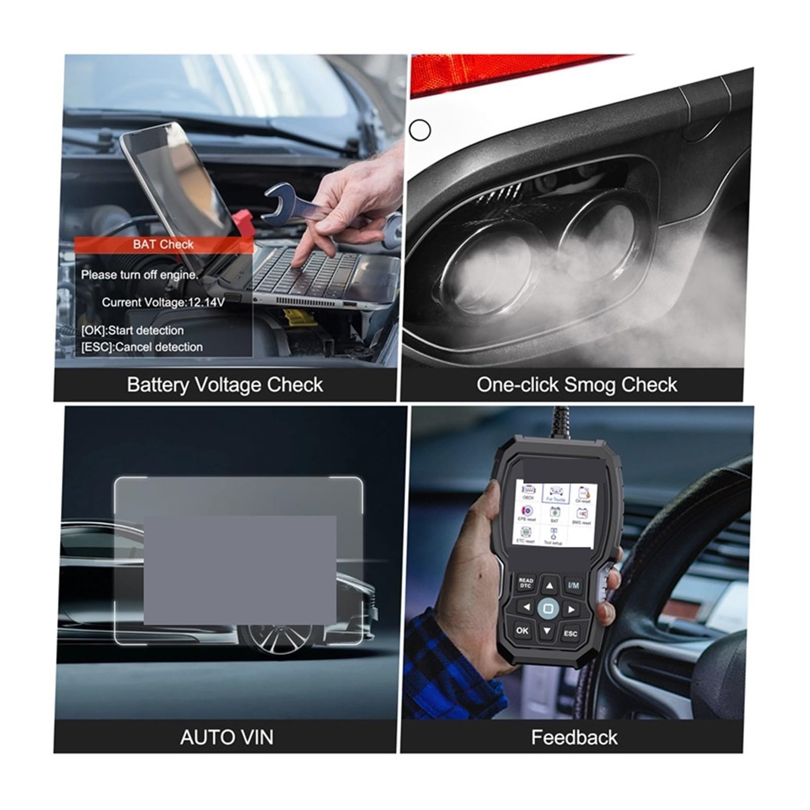 VOD700 All System OBD2 Scanner Pasuje do czytnika kodów samochodowych Odpowietrzanie wtryskiwaczy Olej Reset Narzędzie diagnostyczne OBD2