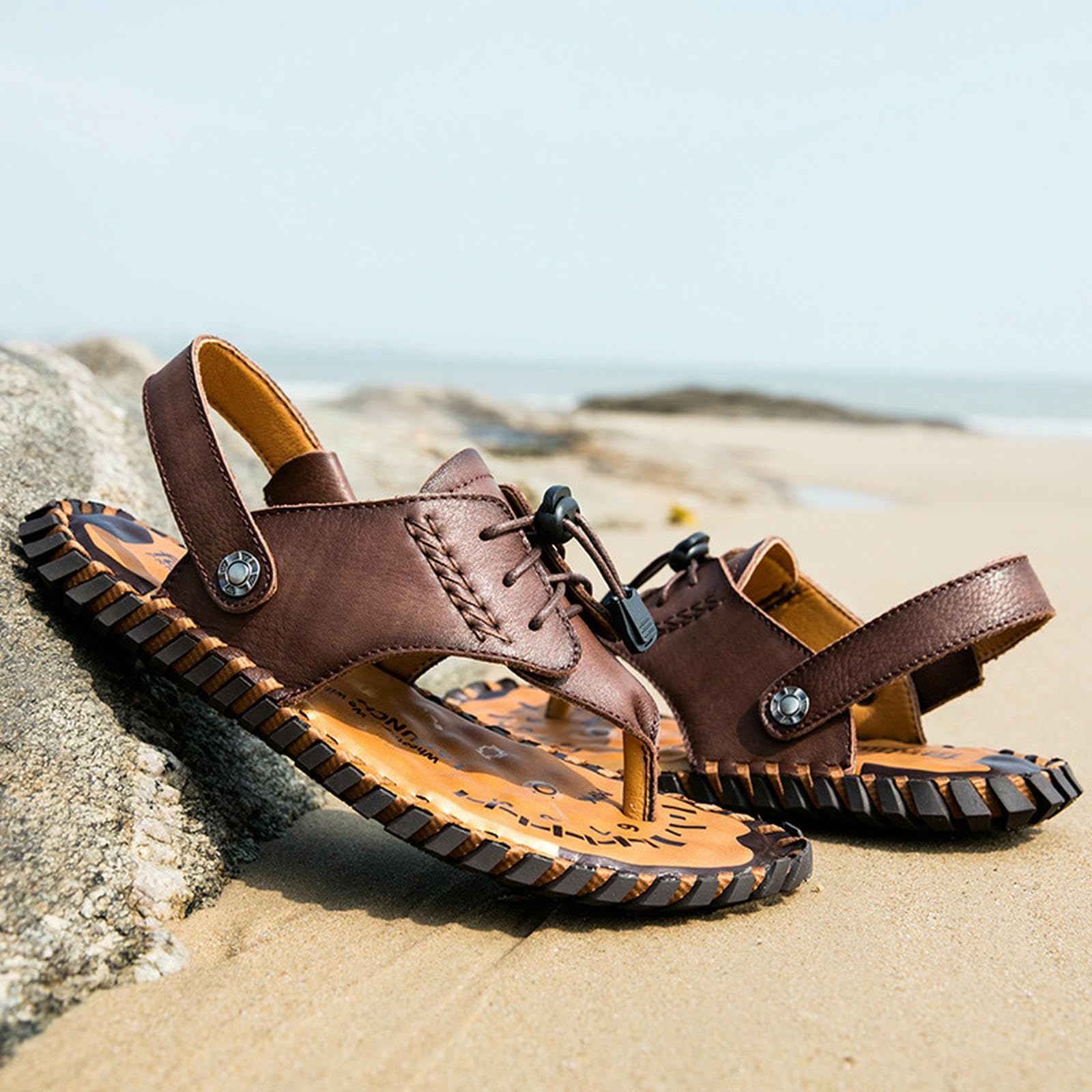 Sandales de plage décontractées pour hommes idéales pour les vacances d'été