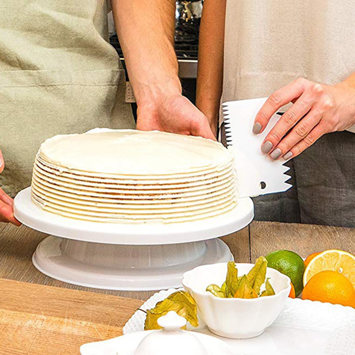 7-teiliges Tortenpaletten Set – 3 Edelstahl & 4 Kunststoff Spachtel – Ideal Zum Glätten, Streichen & Dekorieren Von Kuchen