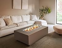 Vista 6 de Skyflame Sartén rectangular de acero inoxidable con quemador para interiores y exteriores, área de combustión de 30 x 10 pulgadas