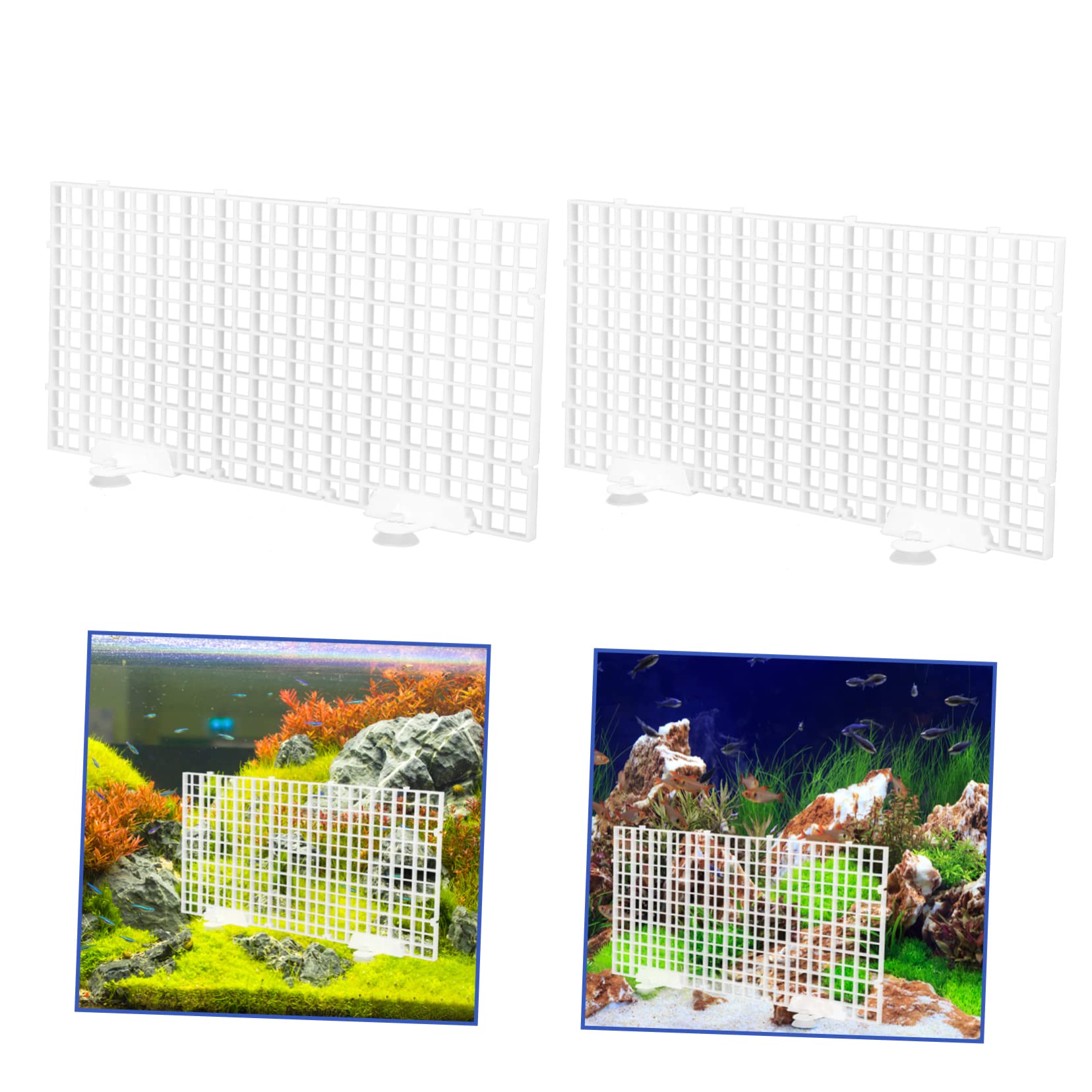 BESPORTBLE 3 Juegos Placa de Aislamiento de Tanque de Peces pecera de plastico Bandeja divisoria de Rejilla de plástico Placa de separación de plástico Placas filtrantes Acuario