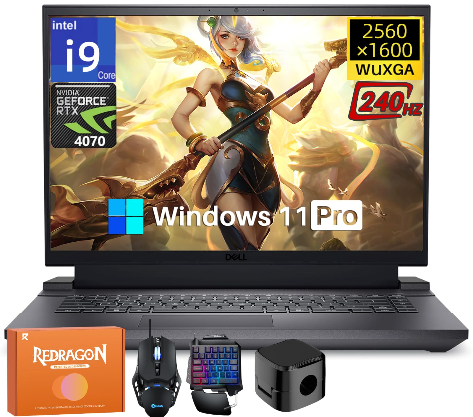 Dell G16 7630 Gaming Laptop, NVIDIA RTX 4070 8 GB GDDR6, Intel 24