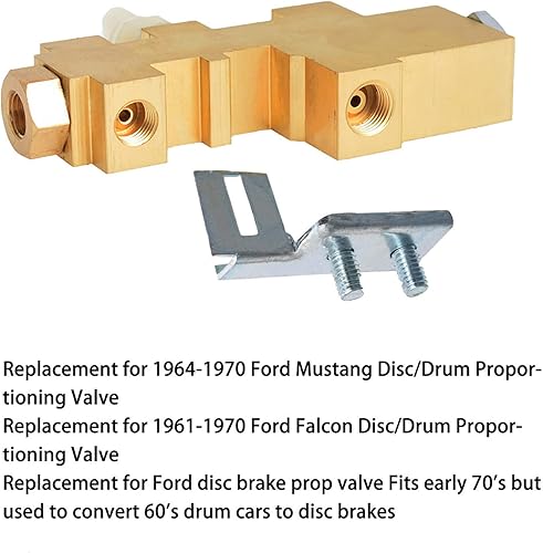 Miniatura 4 de WFLNHB Válvula de dosificación de freno PV6 para sistema de freno de disco/tambor PV6070FD Reemplazo para Ford Falcon