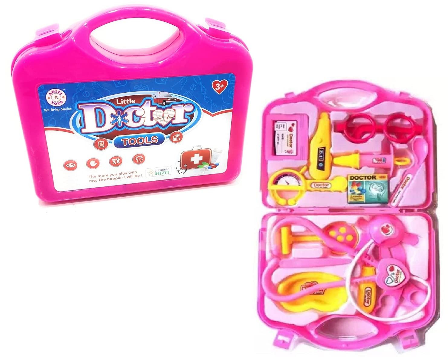 FunBlast Doctor Kit for Kids, Medical Set Toys - Pretend Play Toys for 3+ Kids, Boys, Girls, Doctor Set Play Kit Toys and Games for Boys and Girls (Pink) (B092QSKVMZ) Amazon Price History, Amazon Price Tracker