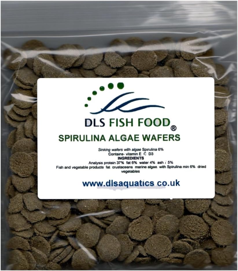 DLS Fish Food Spirulina Algae Wafers Catfish Pleco Plec 100g