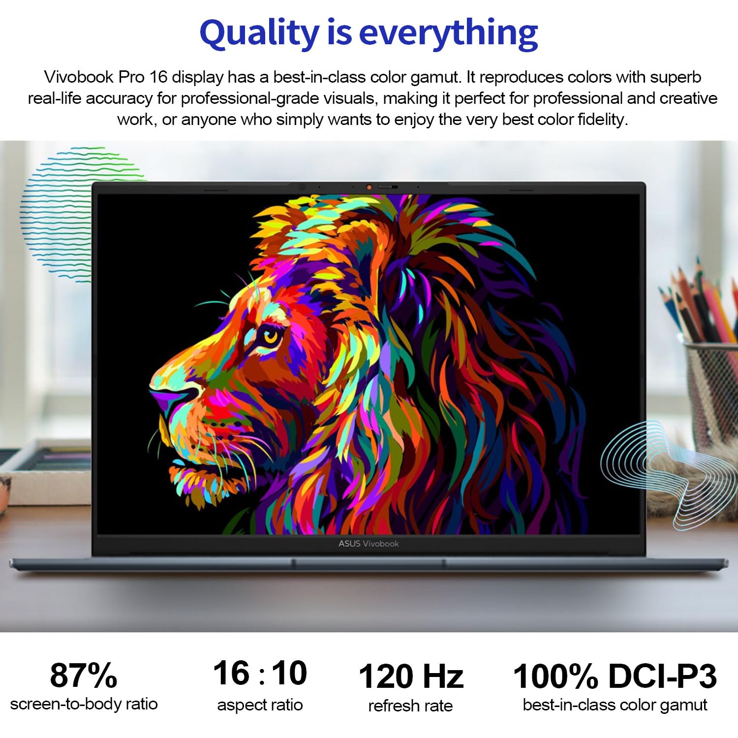 ASUS Vivobook Pro 16 Intel i9 RTX 4060 120Hz Business Laptop, 16