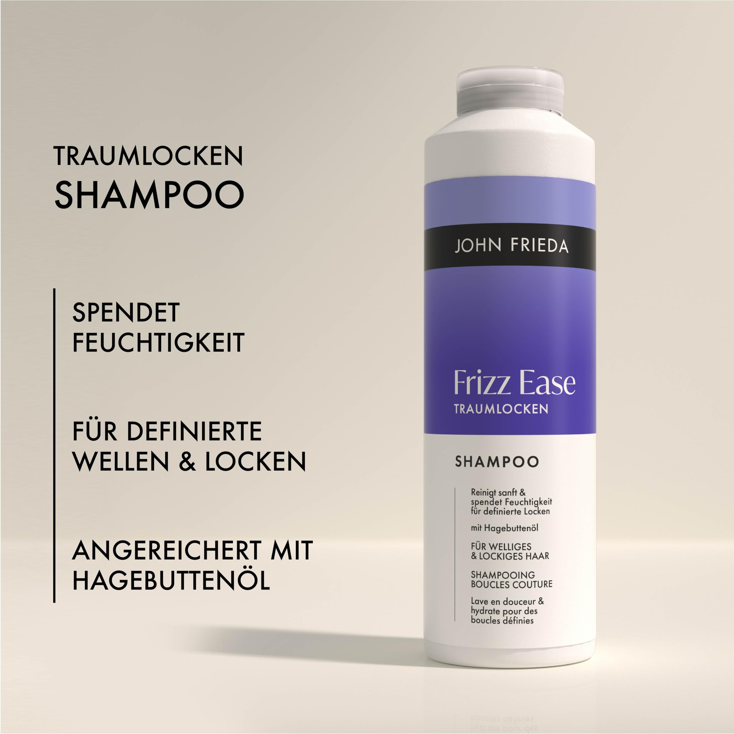 John Frieda Traumlocken Set - Shampoo, 500ml & Conditioner, 500ml - Frizz Ease Serie - Für lockiges, welliges Haar
