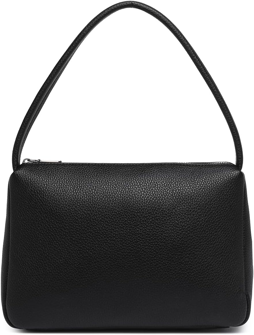 Shoulder Bag for Women Versatile Black with Zipper Closure Simple and Elegant Design - Image 5