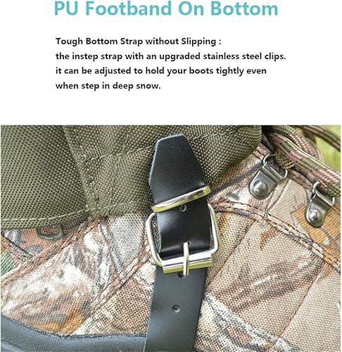 Miniatura 4 de Apkaf Polainas de serpiente, protección contra mordeduras de serpiente para piernas inferiores, polainas de piernas al aire libre, senderismo, caza,