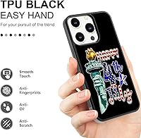 Vista 2 de Funda de teléfono compatible con iPhone 11, 12, 13, 14 Pro Max, Samsung Galaxy S23 S22 S21 S20 FE Plus Ultra A14 A54 A53 A03S A13 Note 20 10