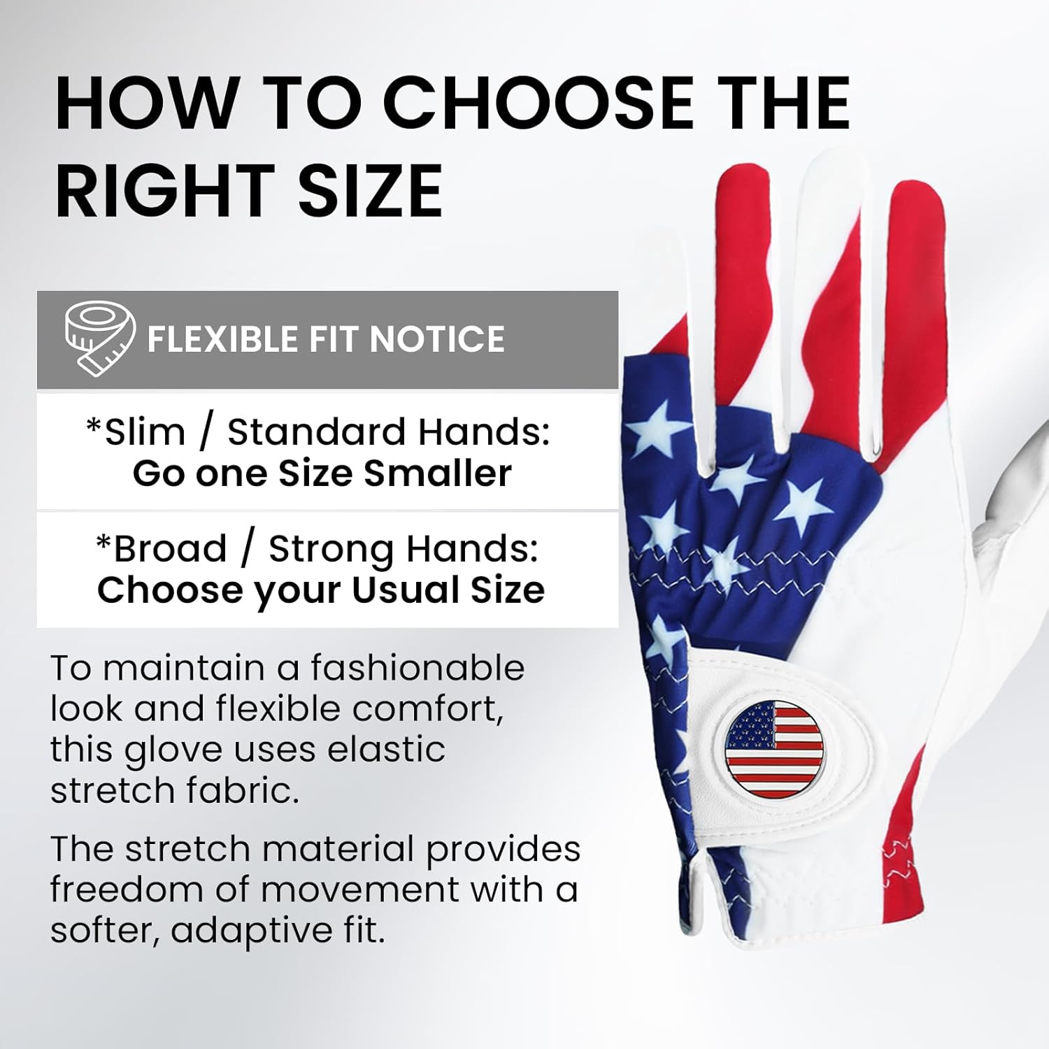 FINGER TEN Golf Gloves Men Right Handed Golfer Left Hand with Ball Marker 2 Pack Leather Breathable Comfortable Weathersof Grip Size Small Medium ML Large XL - Image 2