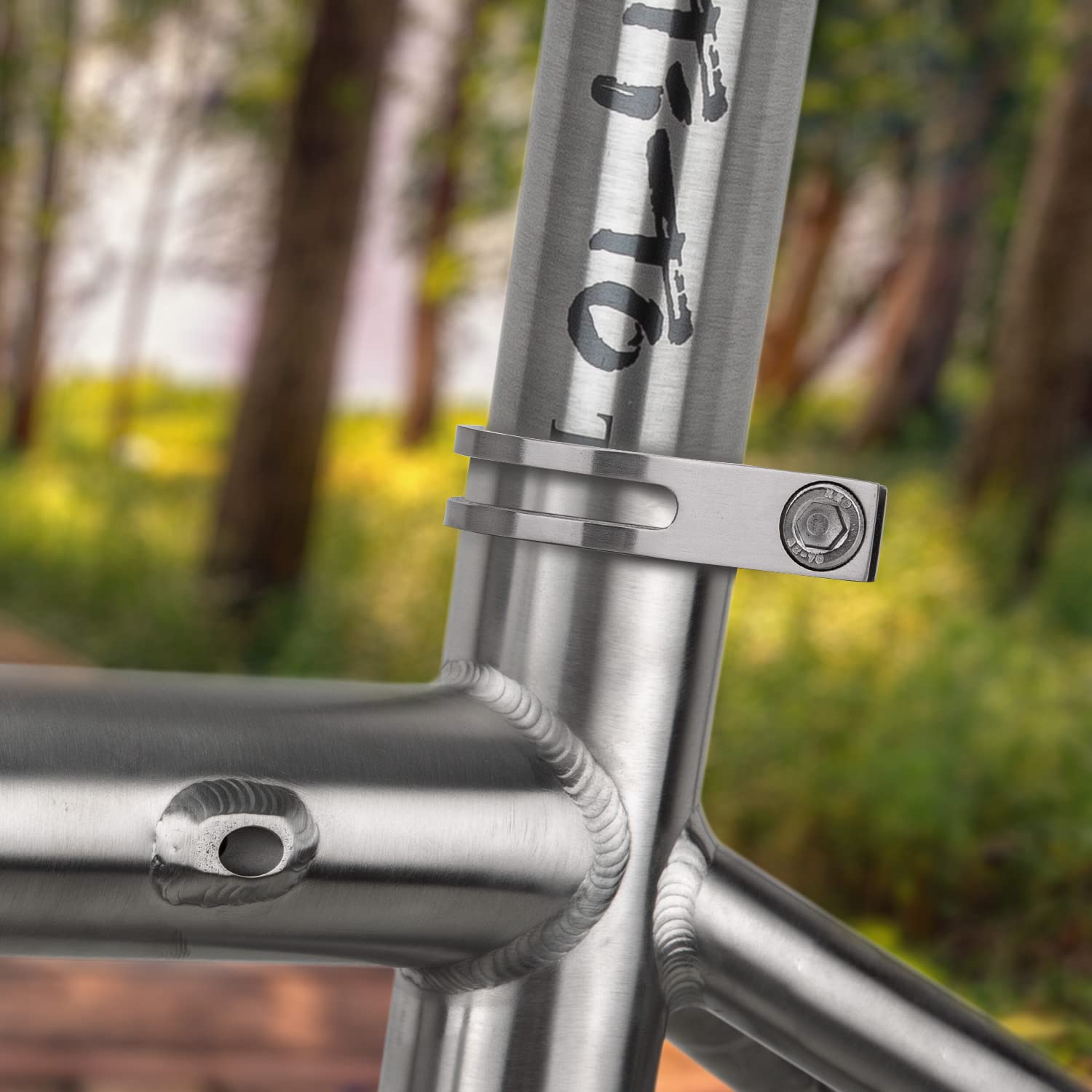 TiTo Titanium Morsetto Reggisella Bici Morsetto a Sgancio Rapido per Bici Morsetto per Tubo Sede in Lega di Titanio 34,9 mm/31,8 mm per Bicicletta Mountain Bike Strada(34.9MM)