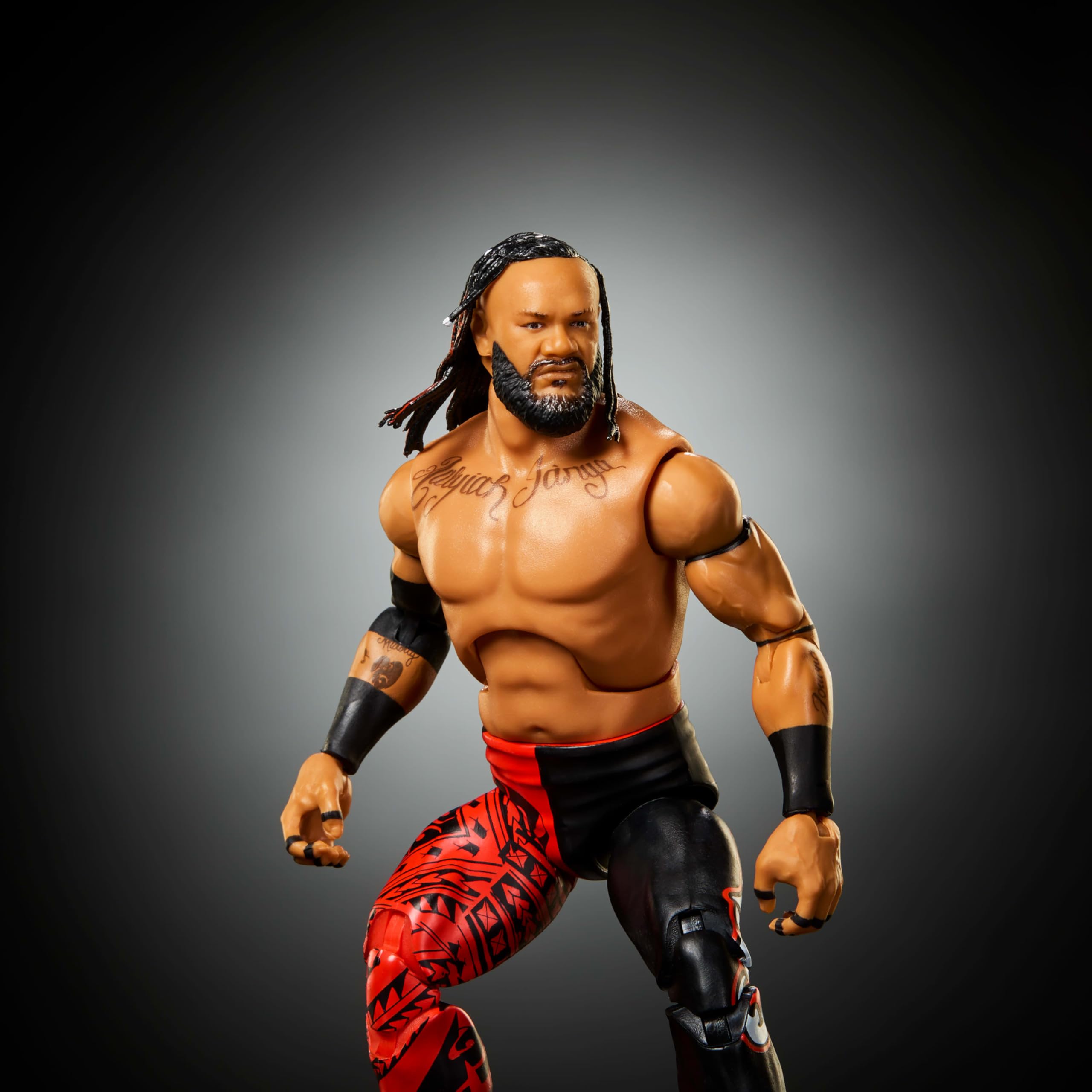 Mattel WWE Elite Action Figure & Accessori, Serie #125 Set, 6 pollici da collezione Jacob Fatu con 25 punti di articolazione e mani intercambiabili