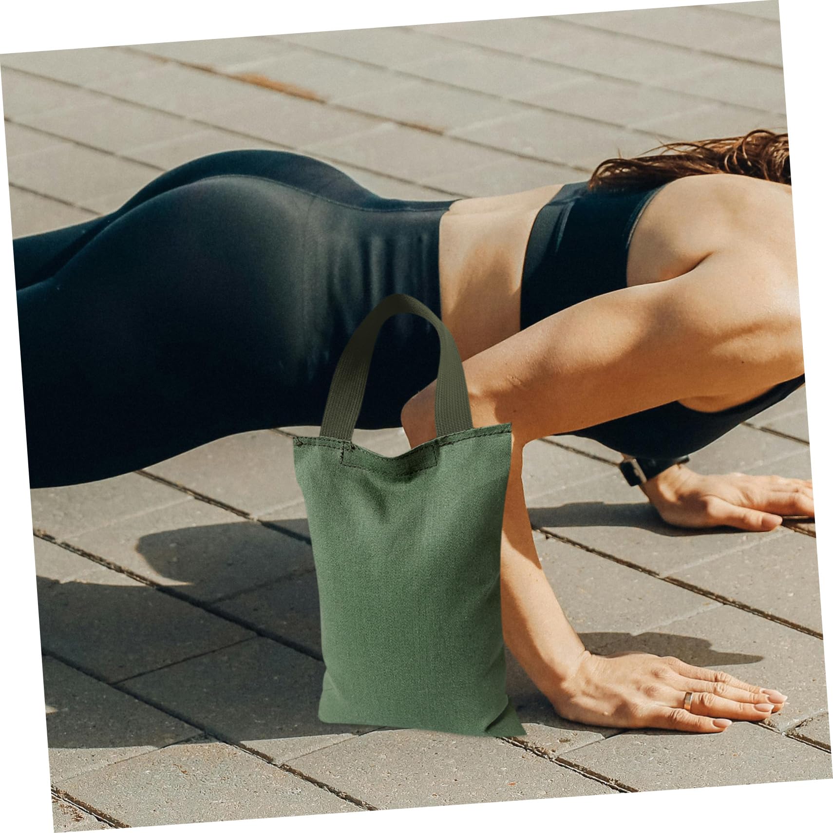 Toyvian De Sable Pondéré avec Poignée pour Yoga Fitness Et Musculation De Gymnase Léger Ajustable pour Entraînement Pilates Et Rééducation