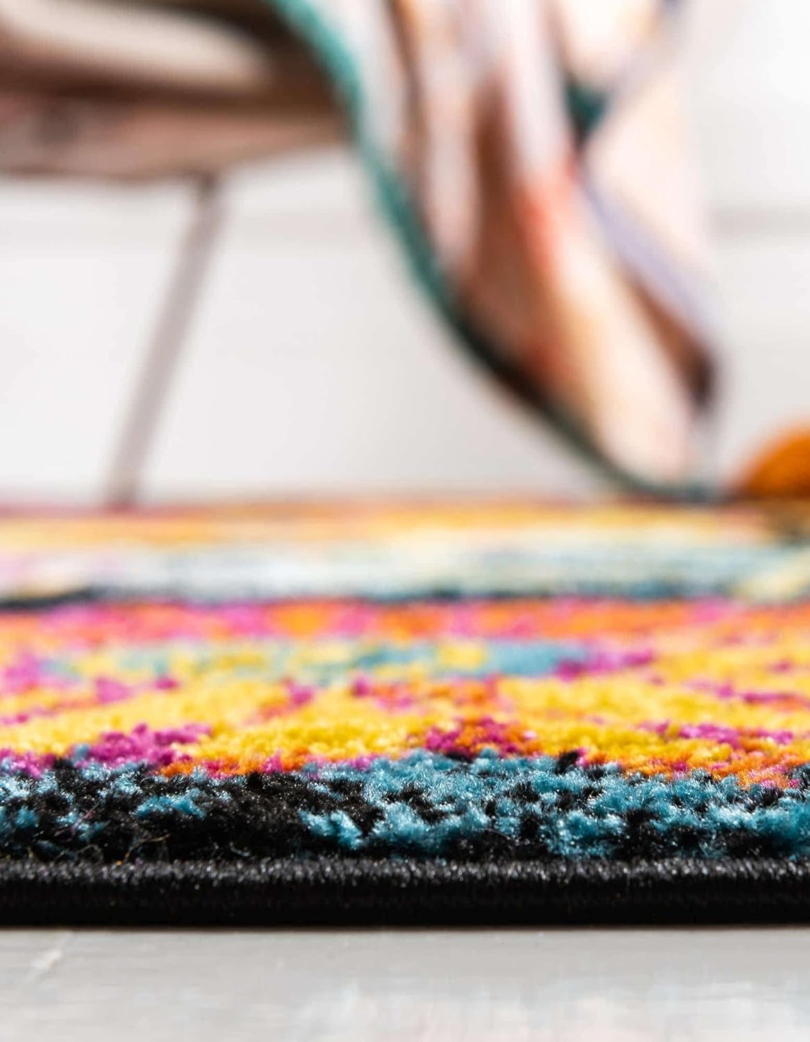 Unique Loom Lyon Collection Kennedy Alfombra rectangular de 7 pies