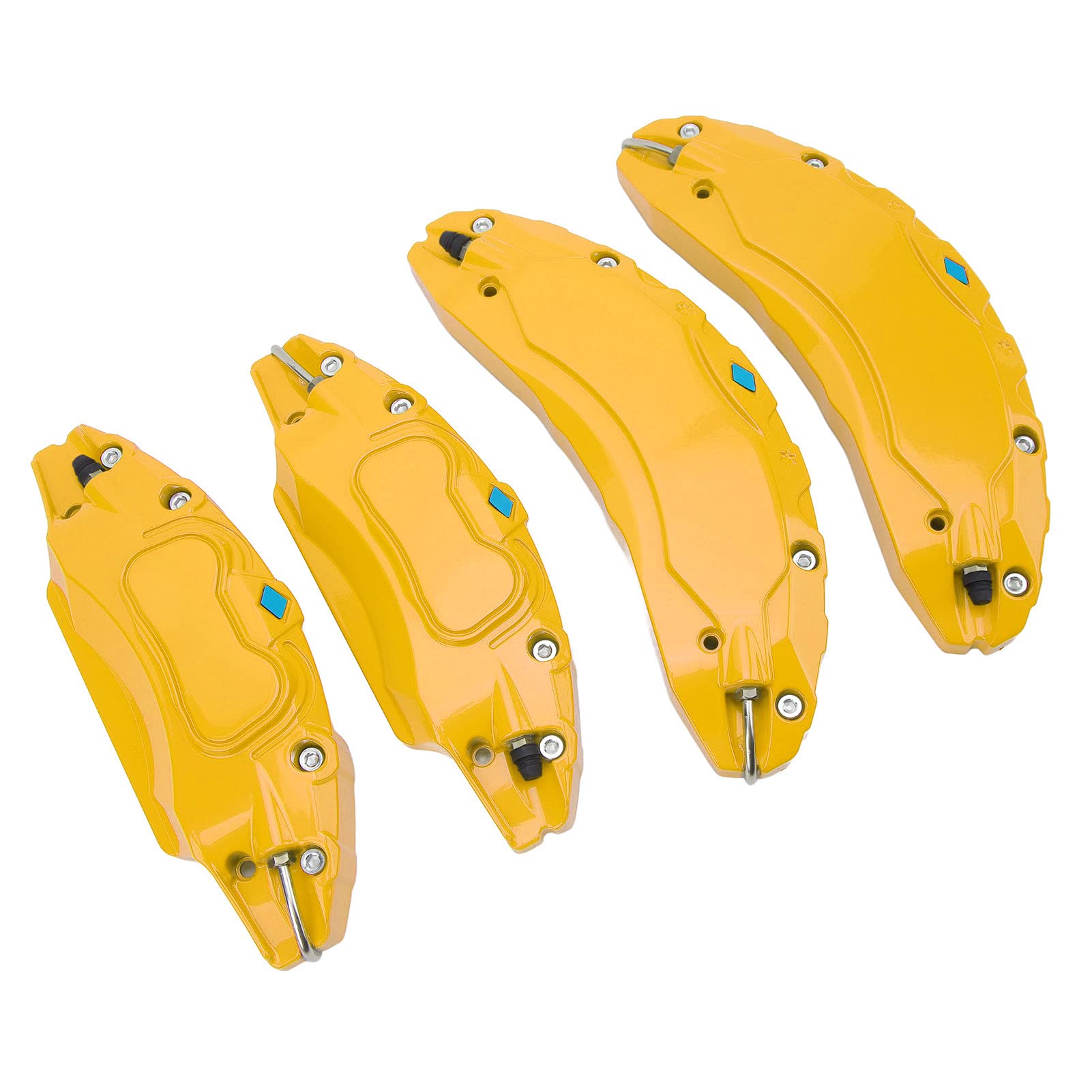 Cubierta Protectora de Pinza de Freno para, Fabricada en aleación de Aluminio Ligero, diseño aerodinámico para Discos Rojos de 18 y 19 Pulgadas, Compatible con Ruedas Originales