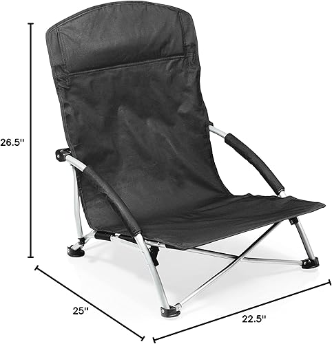 Miniatura 3 de NFL Tranquility - Silla de playa con bolsa de transporte, silla de playa baja para adultos, silla de césped baja