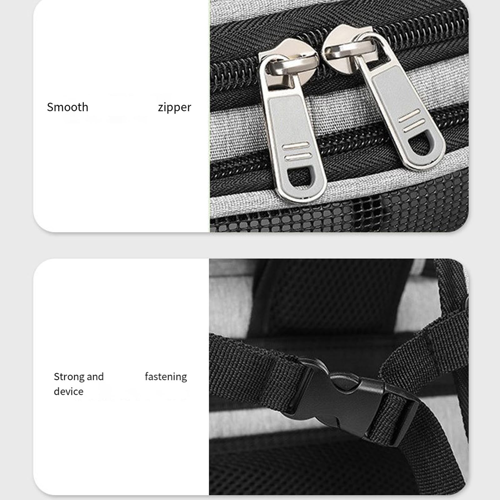Mochila de viaje resistente para mascotas con vista panorámica y correas ajustables para gatos, perros pequeños, excursiones al aire libre, mochila para mascotas