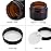 Encheng Cosmetic Jars, 40 Pack of 2oz Amber Round Glass Jars, with Inner Liners and black Lids,Empty Cosmetic Containers,Cream jars