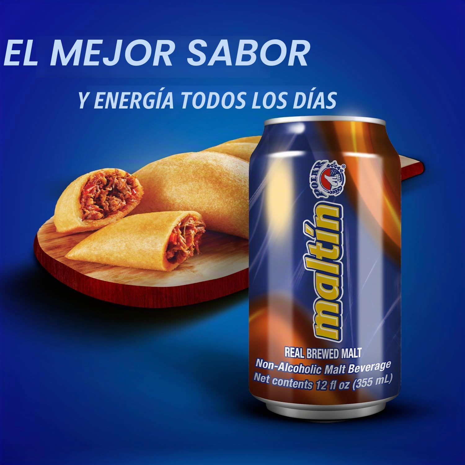 Maltin Polar - Bebida de malta sin alcohol, bebida natural de azúcar de caña (paquete de 24)