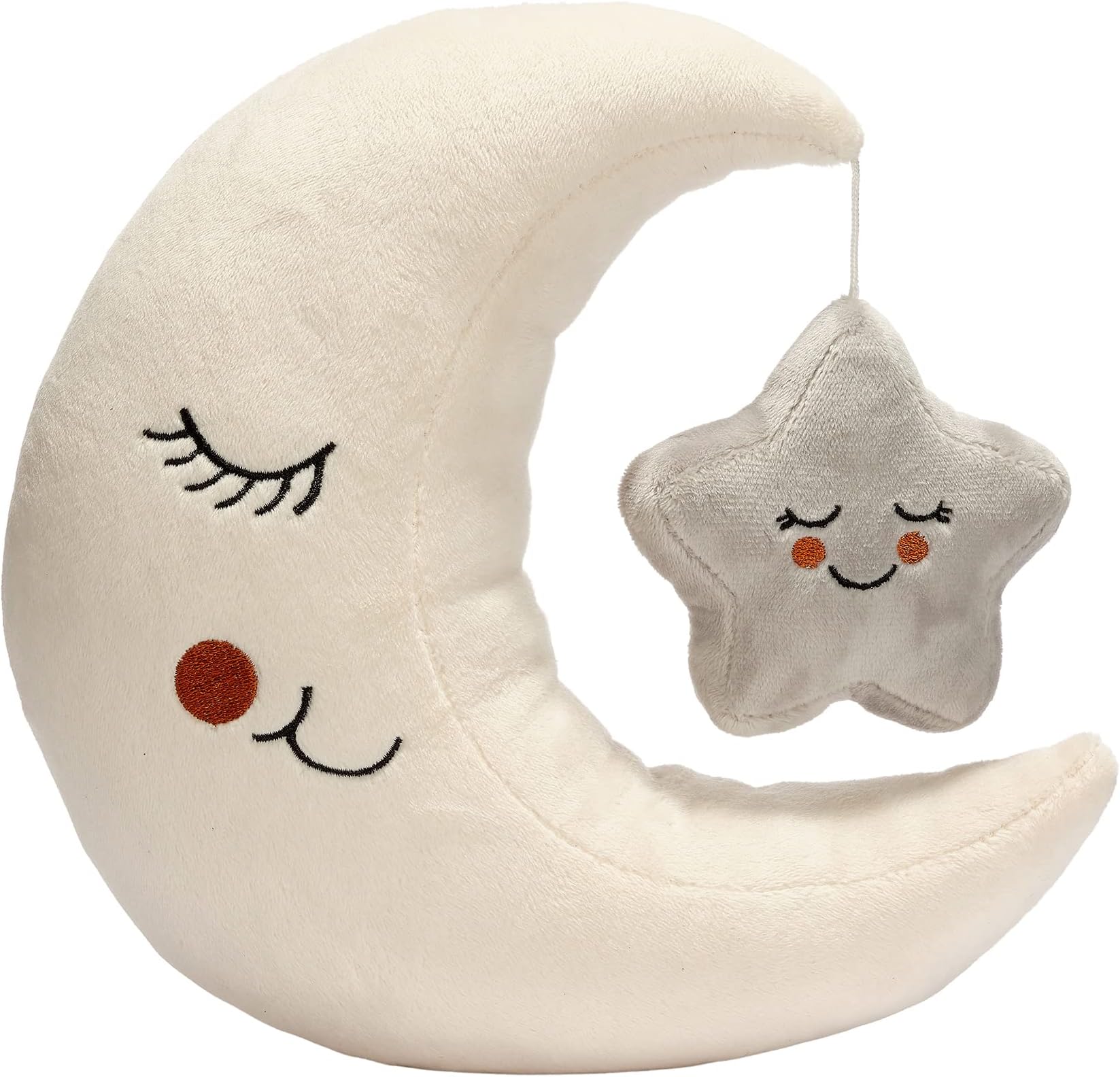 Lambs & Ivy Goodnight Moon and Star Plush Stuffed Toy - Cream/Gray
