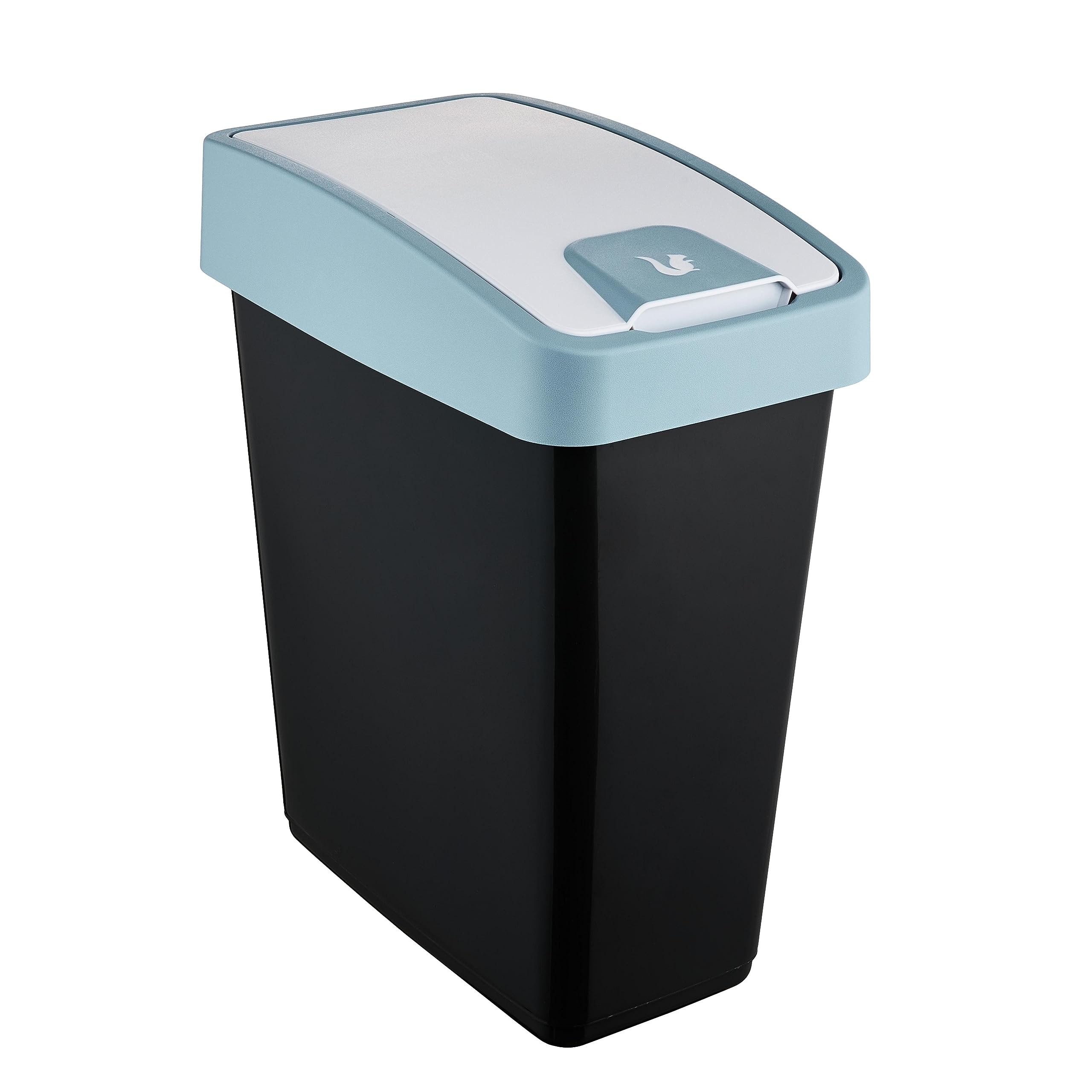 Poubelle keeeper 25 L Magne avec couvercle basculant bleu nordique