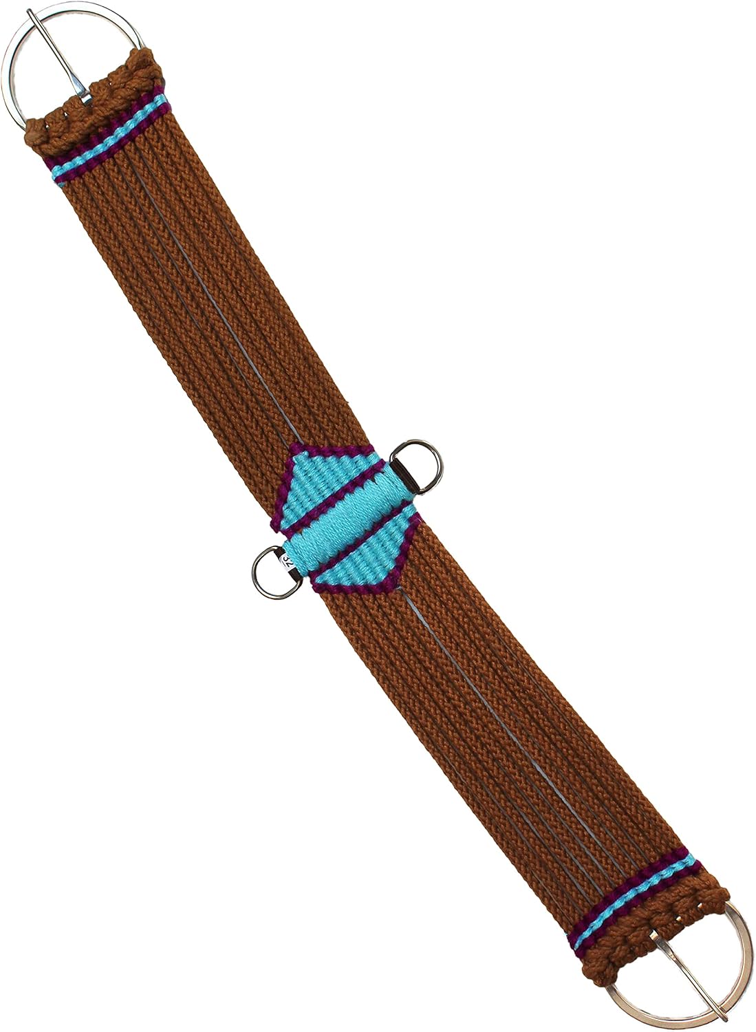CHALLENGER Horse 36" Horse Western Saddle Tack 17 Strand Brown Cotton Acrylic Aztec Cinch 9796-36