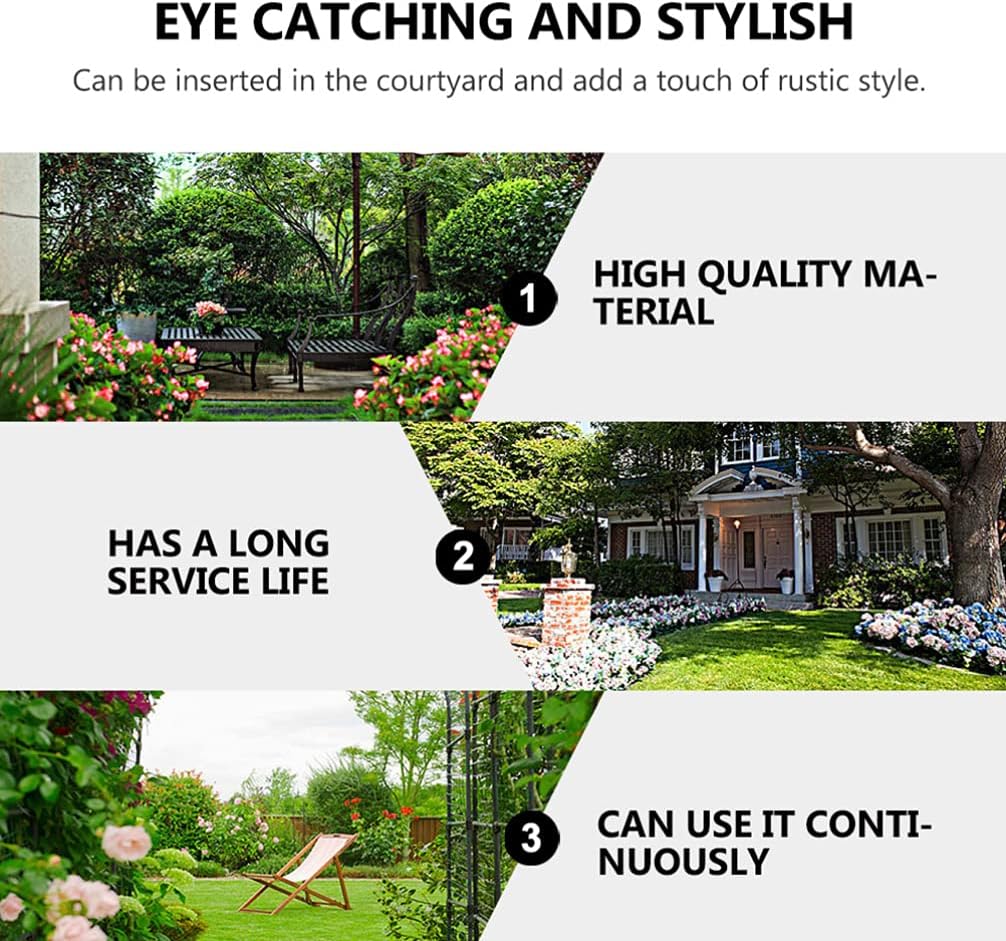 BESPORTBLE 24 inch Shepherd Hook for Outdoor: 2 Pack Garden Bird Feeder Pole for Hanging Bird Feeder, Adjustable Shepherds Hook for Plant Baskets, Christmas Solar Light Lanterns