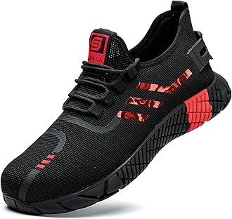 SLIMTA® Safety Shoes for Men Women Steel Toe Boots Non-Slip Lightweight Breathable Sneakers Puncture Proof Protective Industrial Shoes