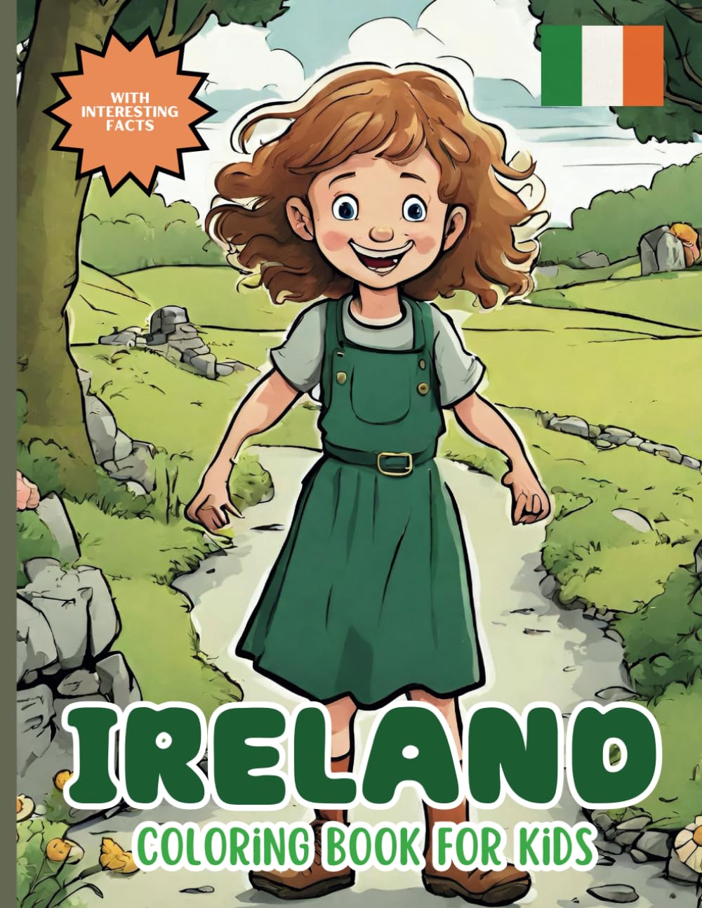 Ireland Coloring Book For Kids: With Interesting Facts