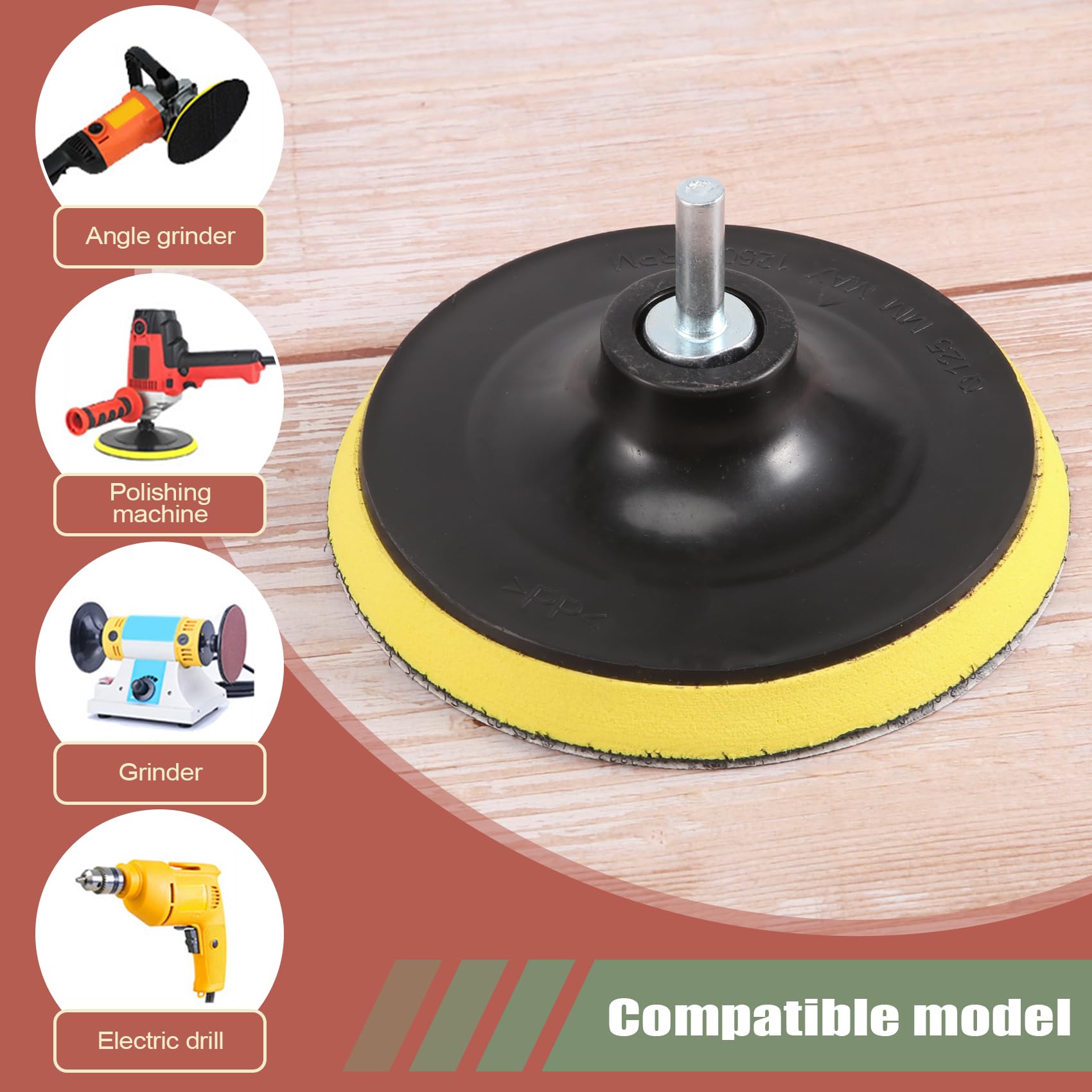 Lot De 120 Disques Abrasifs 125mm - Grains 40 à 600 - Pour Meuleuse D'angle - Velcro Et Adaptateur M14