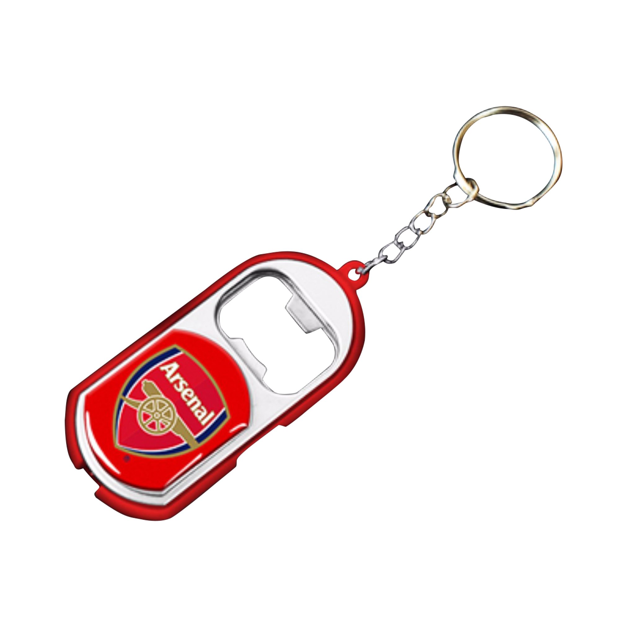 Arsenal F.C. Official FC Torch Light Bottle Opener Keyring in a Gift Box