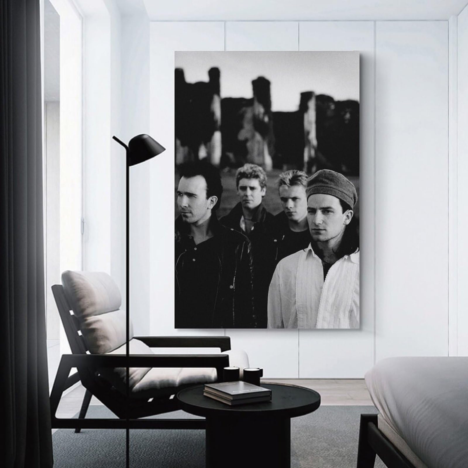 Amazon.co.jp: U2バンド音楽ポスター絵画 プリント キャンバス 絵画 壁