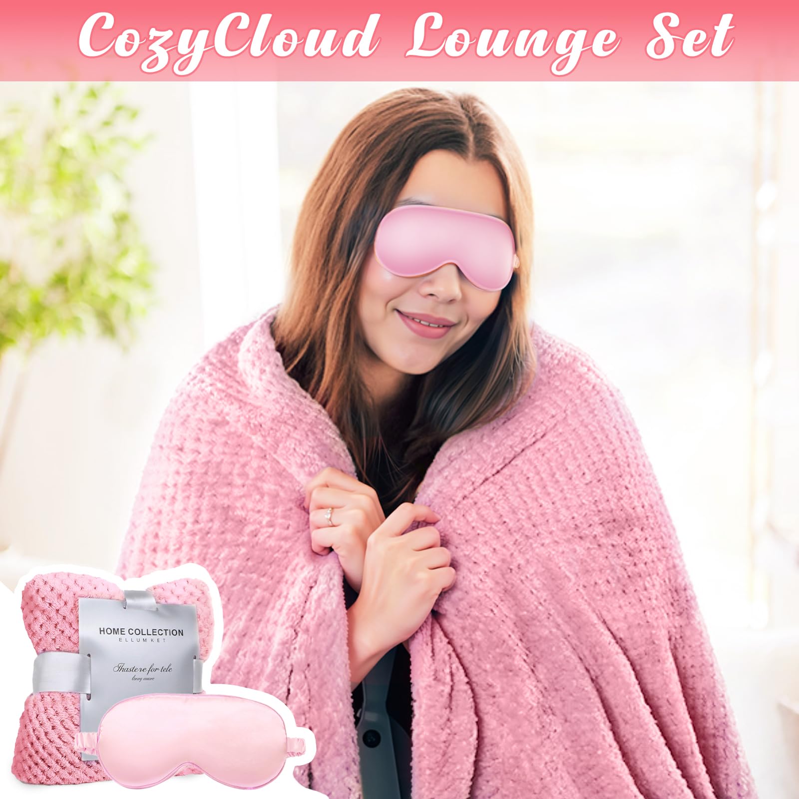 Birthday Gifts for Women, 12 PCS Unique Relaxing Spa Self Care Box Get Well Soon Gifts Baskets, Mothers Day Gifts for Mom, Wife, Girlfriend, Friends, Her Fantasy Box (): Pink