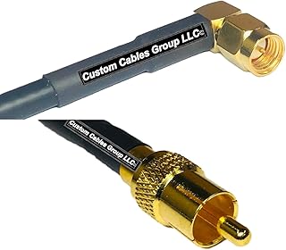 6 feet RG58 SMA Male Angle to RCA Male RF Pigtail Coaxial Cable