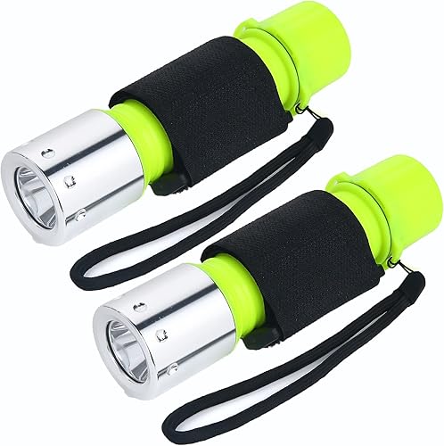 Paquete de 2 linternas de buceo 3 modos súper brillantes bajo el agua linterna impermeable disponible en Yaxa Guatemala