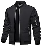 Men's Bomber Jacket Lightweight Casual Spring Fall Windbreaker Zip Up Coat with Pocket