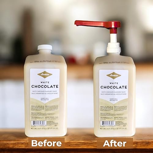 Miniatura 4 de Direct Coffee Tea Est 2019 Kit de barista casero de salsa de chocolate blanco moca  Lujosa salsa de chocolate blanco para bebidas de café  Salsa de