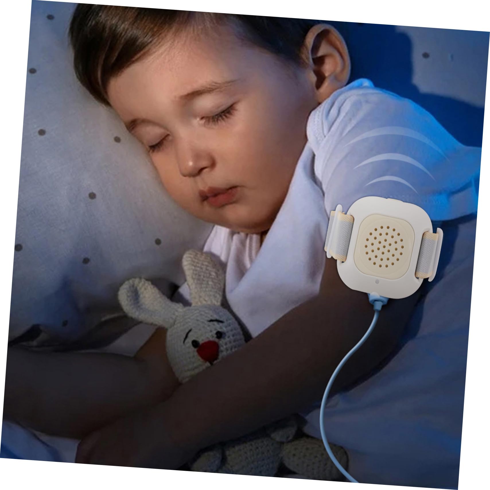 VALICLUD Capteur Pour Énurésie Nocturne Alarme Sonore Et Vibration, Sangle Flexible, Fixation Solide, Taille, Pour Bébés, Garçon Et Filles Et Personnes Âgées, Surveillance Sommeil Et Propreté