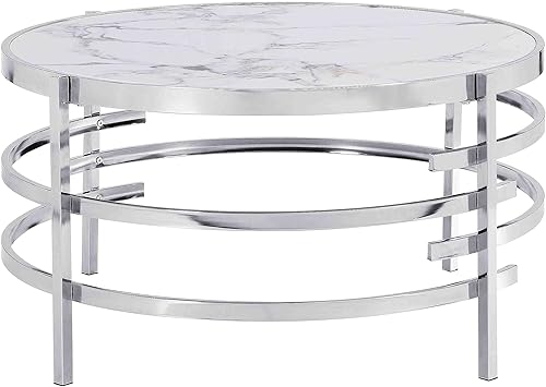 Miniatura 123 de Mesa auxiliar moderna de cristal de 20 pulgadas con marco de metal, mesa de noche, mesa esquinera para sala de estar, oficina en casa, dormitorio