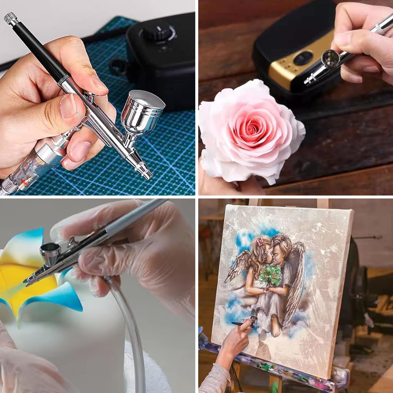 Adapter aerografu, 7 szt. szybkozłączki Airbrush, gniazdo 1/8 cala i adapter wtyczki, regulator regulacyjny, zawór, akcesoria aerograf, szybkozłączka, zestaw adapterów rozdzielających