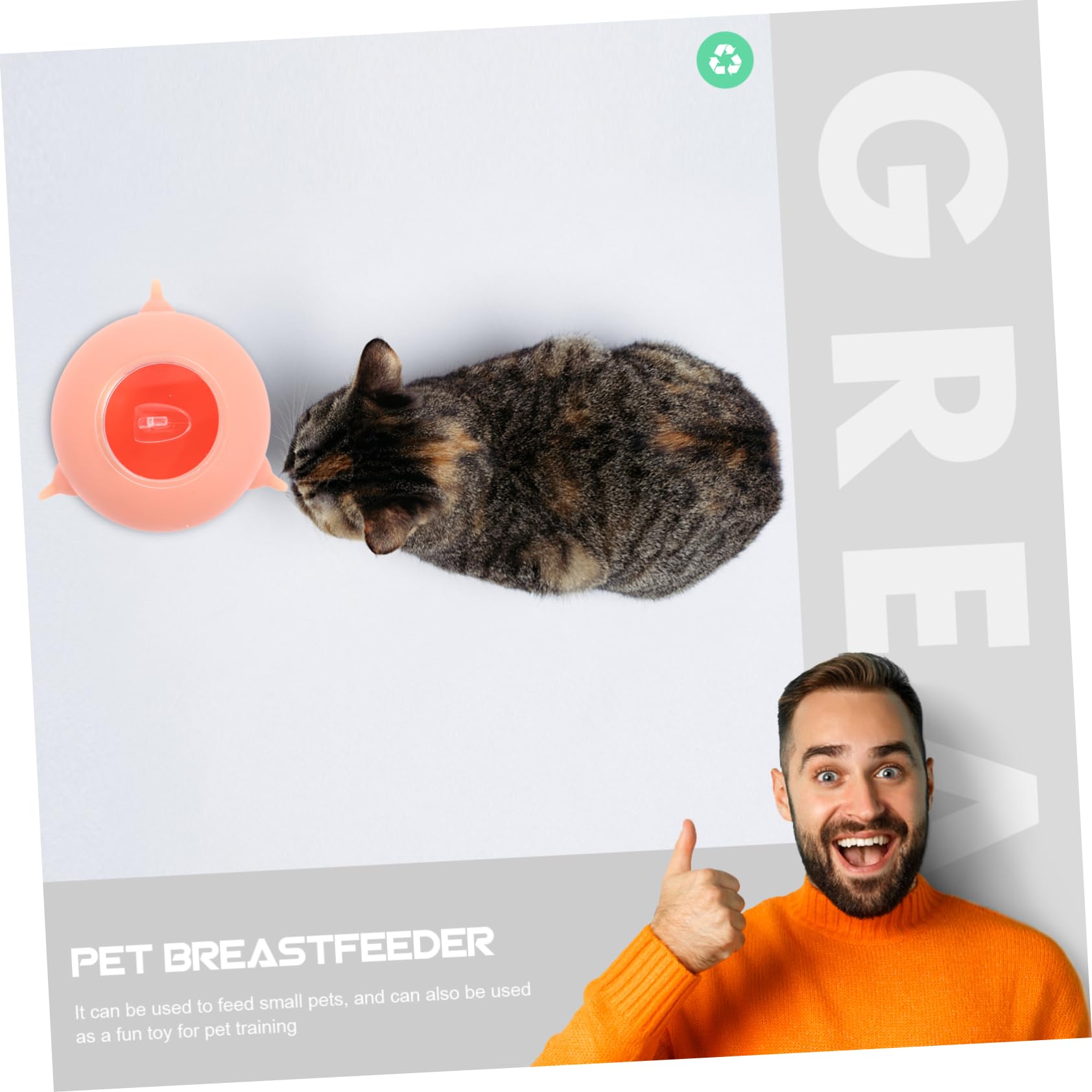 BESPORTBLE Biberon in Silicone Leggero ed Elastico per Piccoli Animali, Strumento per Alimentazione Cuccioli per Addestramento Animali Domestici Rosa