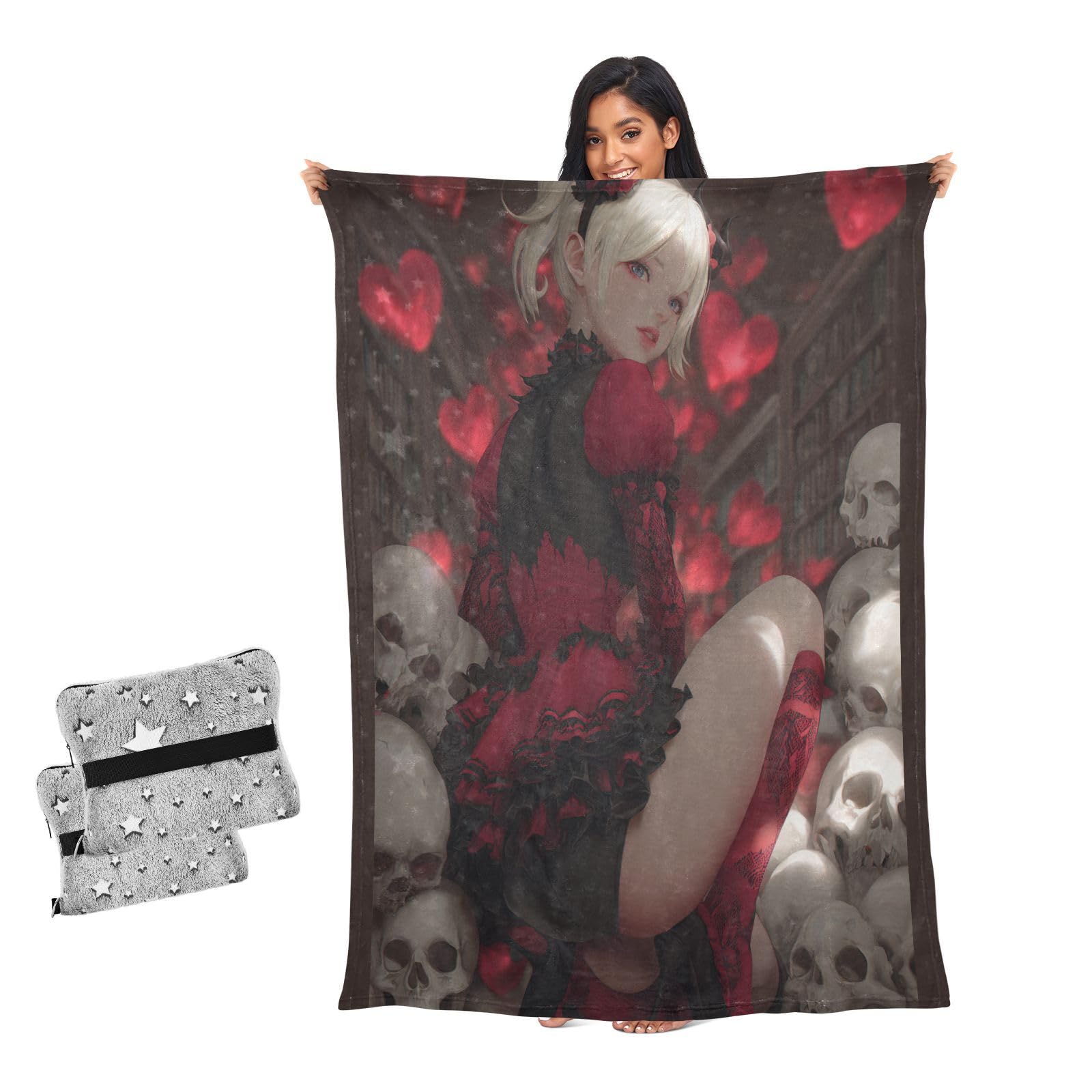 Mantas de anime para sala de estar manta de sofá roja ideal para tardes de cine