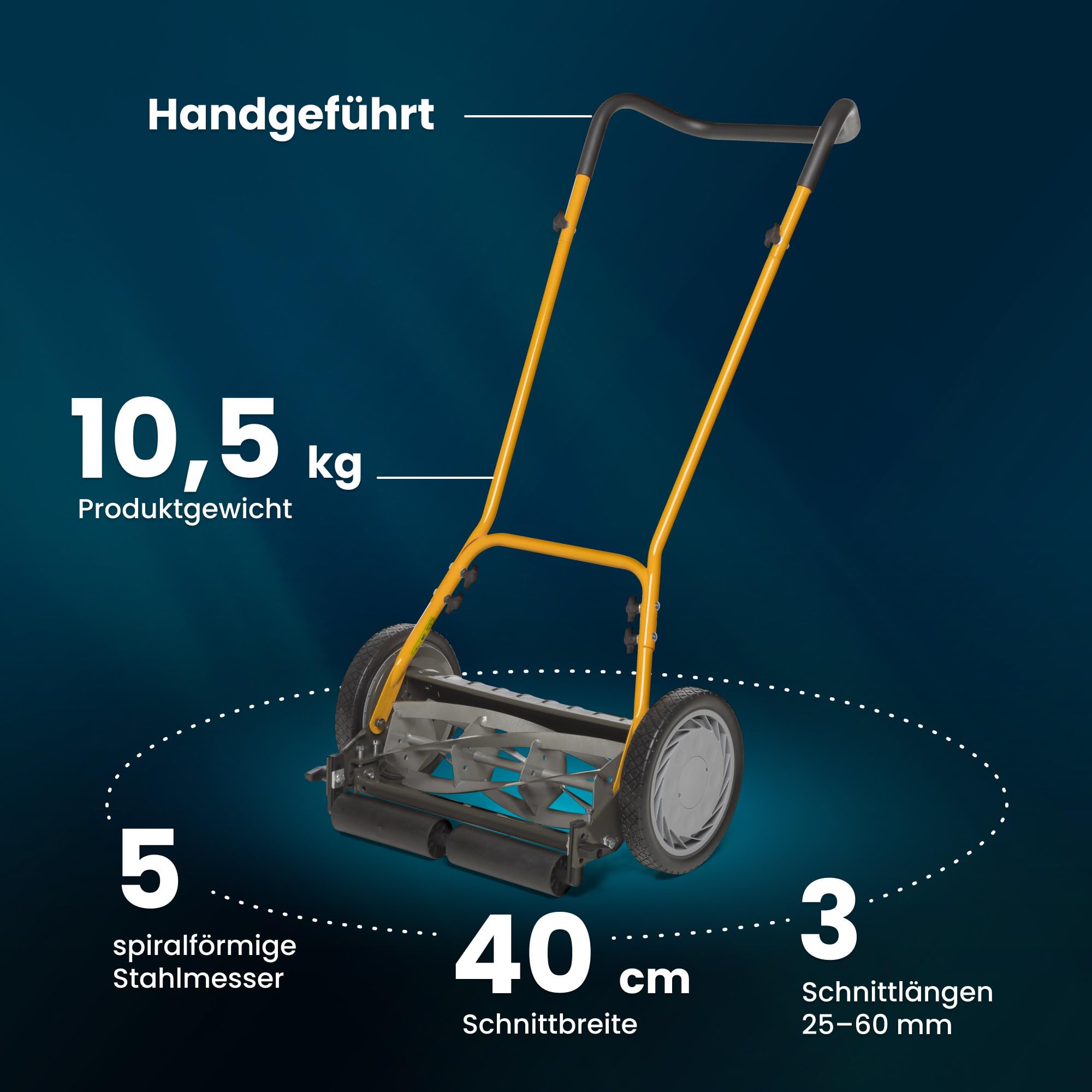 STIGA Schubmäher SCM 240 R, Schnittbreite 40 cm, 5 Messer, Auffangbeutel nicht enthalten