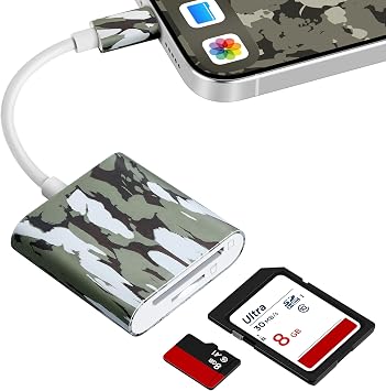 Trail Camera Viewer, Game Camera SD Card Reader for Hunters to View Images and Videos for iPhone 15 or Later and Android USB-C