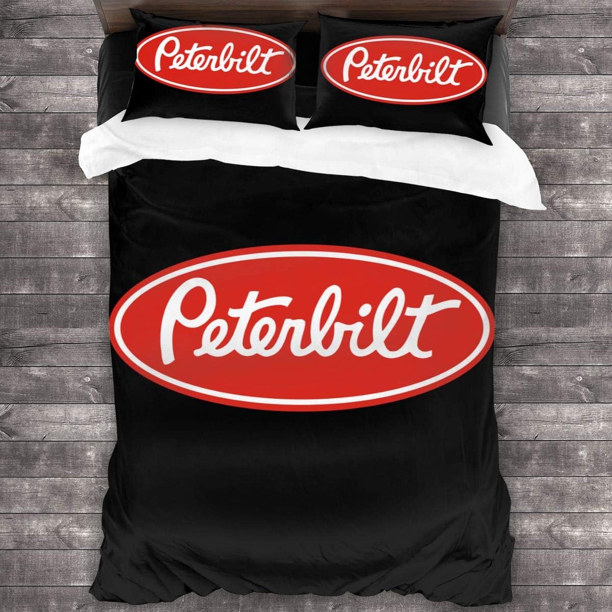 FinlConwy Peterbilt Premium Soft Bedding Sets European Quality 3 Piece Cover Set 3D Printed Quilt 86"x70" (177cm X 218cm)