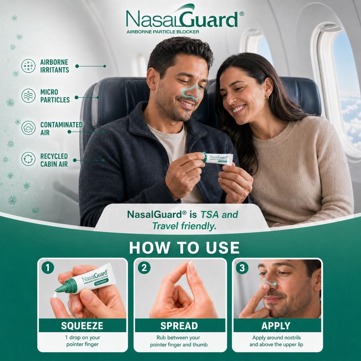 Nasal Filter Gel, Block Seasonal Pollens, Cool Menthol 3g — Amazon image 4